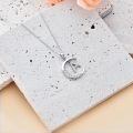 TOUPOP Sterling Silver Moon Pendant Necklace Jewelry Gifts For Women-0-3