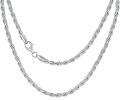 wholesale 925 Sterling Silver 14K Gold Plated Cubic Zirconia Cut Rope Chain 1 3mm 16 26-0-0