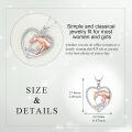 wholesale 925 Sterling Silver Ballerina in Heart Pendant Necklace for Women-0-4