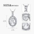 wholesale 925 Sterling Silver Oval Stethoscope Pendant Necklace Gift for Nurses Doctors-0-5