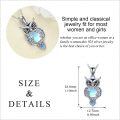 wholesale 925 Sterling Silver Owl Pendant Necklace-0-4