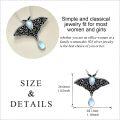 wholesale 925 Sterling Silver Moonstone Butterfly Pendant Necklace - Unique s for Her-0-2