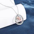 wholesale 925 Sterling Silver Baseball Player Pendant Necklace - She Believed She Could So She Did Gifts for Sports Lovers-0-1