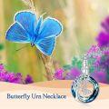 wholesale TOUPOP Tree Of Life Urn Necklace For Ashes Sterling Silver Butterfly Cremation Jewelry For Ashes Memorial Pendant Jewelry For Women(tree Of Life & Butterfly) -0-4