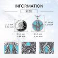 wholesale 925 Sterling Silver Turquoise Angel Wings Pendant - Religious Saint s for Women & Men-0-1