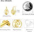 wholesale Gold 925 Sterling Silver Hypoallergenic Unicorn Head Hoop Earrings for Women-0-4