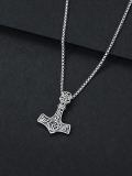 wholesale 925 Sterling Silver Thor Hammer Pendant Necklace-0-5