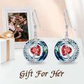 wholesale Sterling Silver Blue Crystal Moon Star Earrings Valentine s Birthday Anniversary Gifts for Women-0-56