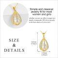 wholesale 14K Gold Freshwater Pearl and Cubic Zirconia Daisy Pendant Necklace-0-4