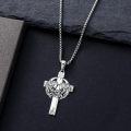 wholesale Sterling Silver Cross Pendant Necklace for Women Men Religious Jewelry Gift for Christmas Birthday Mothers Day-0-78