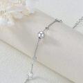 wholesale 925 Sterling Silver Chain with Stars and Moons Charm Bracelet/Anklet for Women/Girls-0-3