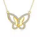 wholesale 14K Gold Diamond Butterfly Pendant Necklaces Wholesale for Women Gifts for Her Mother's Day Anniversary Valentines' Day Birthdays-0-0