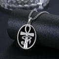 wholesale 925 Sterling Silver Egyptian Ankh Eye Of Horus Pendant Necklace-0-4