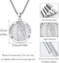 wholesale 925 Sterling Silver Guardian Angel Protection Pendant Necklace-0-4