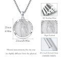 wholesale 925 Sterling Silver Guardian Angel Protection Pendant Necklace-0-4