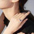 wholesale 925 Sterling Silver Ring With Purple Gemstone And Skull Design-0-2