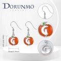 wholesale 925 Sterling Silver Pumpkin Ghost Drop Earrings Halloween Gift for Women Girls-0-1
