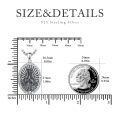 wholesale 925 Sterling Silver Virgin Mary Miraculous Medal Pendant Necklace Oxidized Vintage Religious Jewelry-0-3