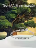 TOUPOP 925 Sterling Silver Abalone Shell Tree Of Life Cremation Jewelry-0-5