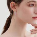 wholesale 925 Sterling Silver Drop Earrings Blue Moonstone Celtic Knot Platinum Plated For Women-0-30