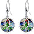 wholesale 925 Sterling Silver Abalone Shell Tulip Drop Earrings for Women-0-0