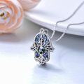 wholesale 925 Sterling Silver Abalone Shell Tree of Life Evil Eye Yin Yang Pendant Necklace-0-1