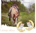 wholesale 925 Sterling Silver Moon & Unicorn Stud Earrings for Girls - Hypoallergenic  Set-0-3