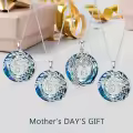 TOUPOP Sterling Silver Crystal Necklace - 15th Birthday Gifts-0-1
