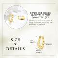 wholesale 925 Sterling Silver Gold Small Huggie Filigree Hoop Earrings for Women - Birthday Gift Ideas-0-4