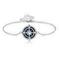 wholesale 925 Sterling Silver Compass Moonstone Bracelet-0-0