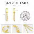 wholesale Gold 925 Sterling Silver Tassel Hoop Earrings Wholesale for Women Anime One Piece Cosplay -0-3