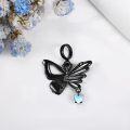 wholesale Black 925 Sterling Silver Butterfly Heart Pendant Charm Bracelet for Women Mom  69 chars-0-2