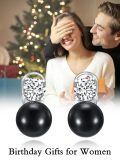 TOUPOP Sterling Silver Freshwater Cultured Black Pearl Clip On Drop Earrings-0-1