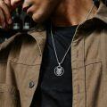 wholesale 925 Sterling Silver Wolf Pendant Necklace Men Cool Silver Jewelry-0-2