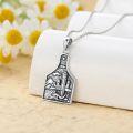 wholesale 925 Sterling Silver Western Cow Tag with Mountain & Cactus Pendant Necklaces for Women and Men-0-1