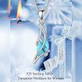 wholesale Sterling Silver Gemstone Pendant Necklace for Women Fine Jewelry Gift-0-13