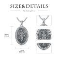 wholesale 925 Sterling Silver Virgin Mary Pendant Necklace With Rhinestones And Cross-0-7
