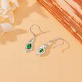 TOUPOP Sterling Silver Infinity Birthstone Earrings Gift for Women-0-3