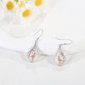 wholesale 925 Sterling Silver Hummingbird Abalone Shell Inlay Dangle Drop Earrings for Women-0-3