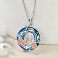 TOUPOP Sterling Silver Rose Flower Necklace Mothers Day Christmas Gifts-0-3