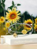 wholesale 925 Sterling Silver Bee & Sunflower Charm Bracelet for Women and Girls Gift-0-5