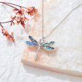 wholesale 925 Sterling Silver Dragonfly Cremation Urn Necklace for Ashes Keepsake Jewelry for Women Girls-0-4