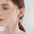 wholesale 925 Sterling Silver Teardrop Earrings Wholesale With Aquamarine-0-3