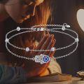 wholesale 925 Sterling Silver Evil Eye Hamsa Hand Charm Bracelet s for Women-0-5