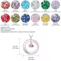 TOUPOP Sterling Silver Birthstone Personalized Name Necklace For Women-0-3
