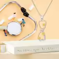 wholesale 925 Sterling Silver Gold Plated Daisy Flower Infinity Love Knot Pendant Necklace Wholesale for Women's Gifts-0-4