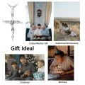 wholesale Silver Plated Copper Oxidized Silver Jesus Crucifix Rope Cross Pendant Necklace-0-5
