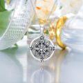 wholesale 925 Sterling Silver Compass Pendant Necklace with Starfish Design - Nautical s for Women-0-4