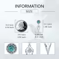 wholesale 925 Sterling Silver Viking Valknut Turquoise Stone Raven Skull Crown Dangle Earrings Wholesale for Men & Women-0-1