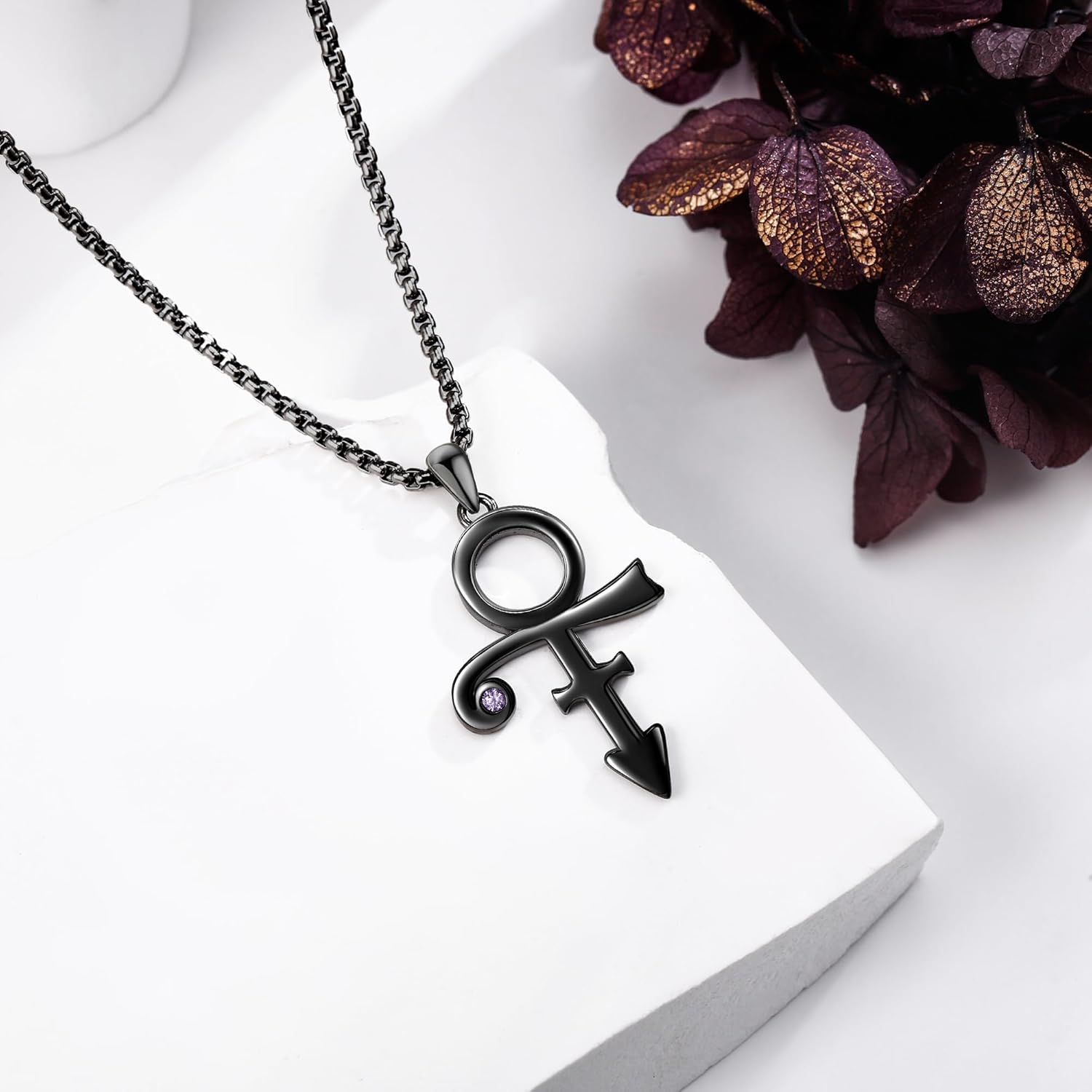 wholesale 925 Sterling Silver & Black Plated Ankh Pendant Necklace with Stainless Steel Chain for Men-0-4